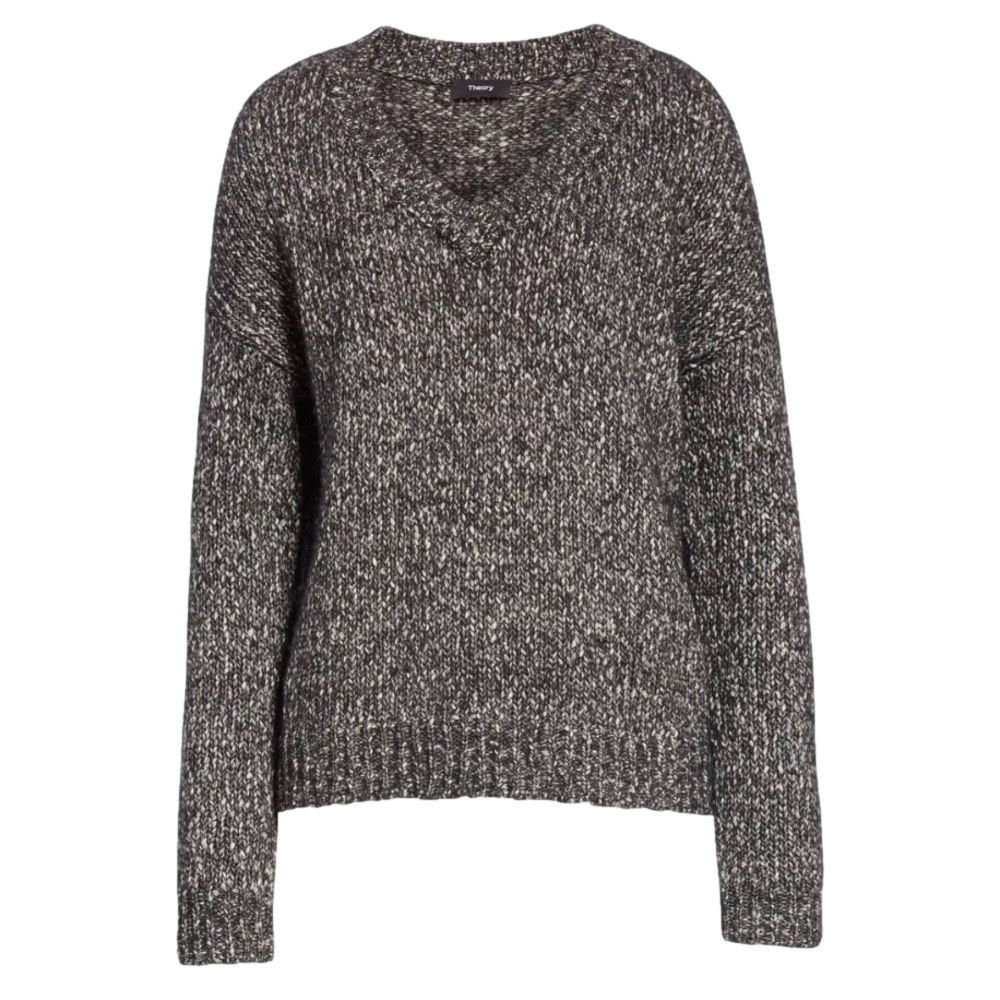 Theory Parkland Slouchy Cotton & Wool Sweater - Picture 2 of 7